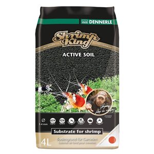 Dennerle Shrimp King Active Soil - Питательный грунт для растительных аквариумов, зерно 1-4 мм, 8 л