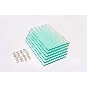 Комплект полированных стеклянных полок с фурнитурой для подставок ALTUM PANORAMIC 300/ CRYSTAL PANORAMIC 310 (6 шт.10 мм.)