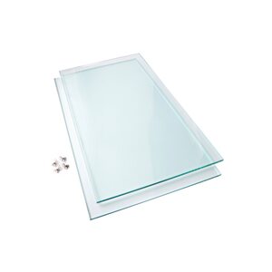 Комплект полированных стеклянных полок с фурнитурой для подставок Атолл 1000 (2 шт.10 мм.)