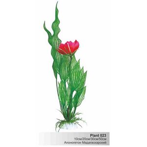 Пластиковое растение Plant 023- Апоногетон Мадагаскарский с цветком,